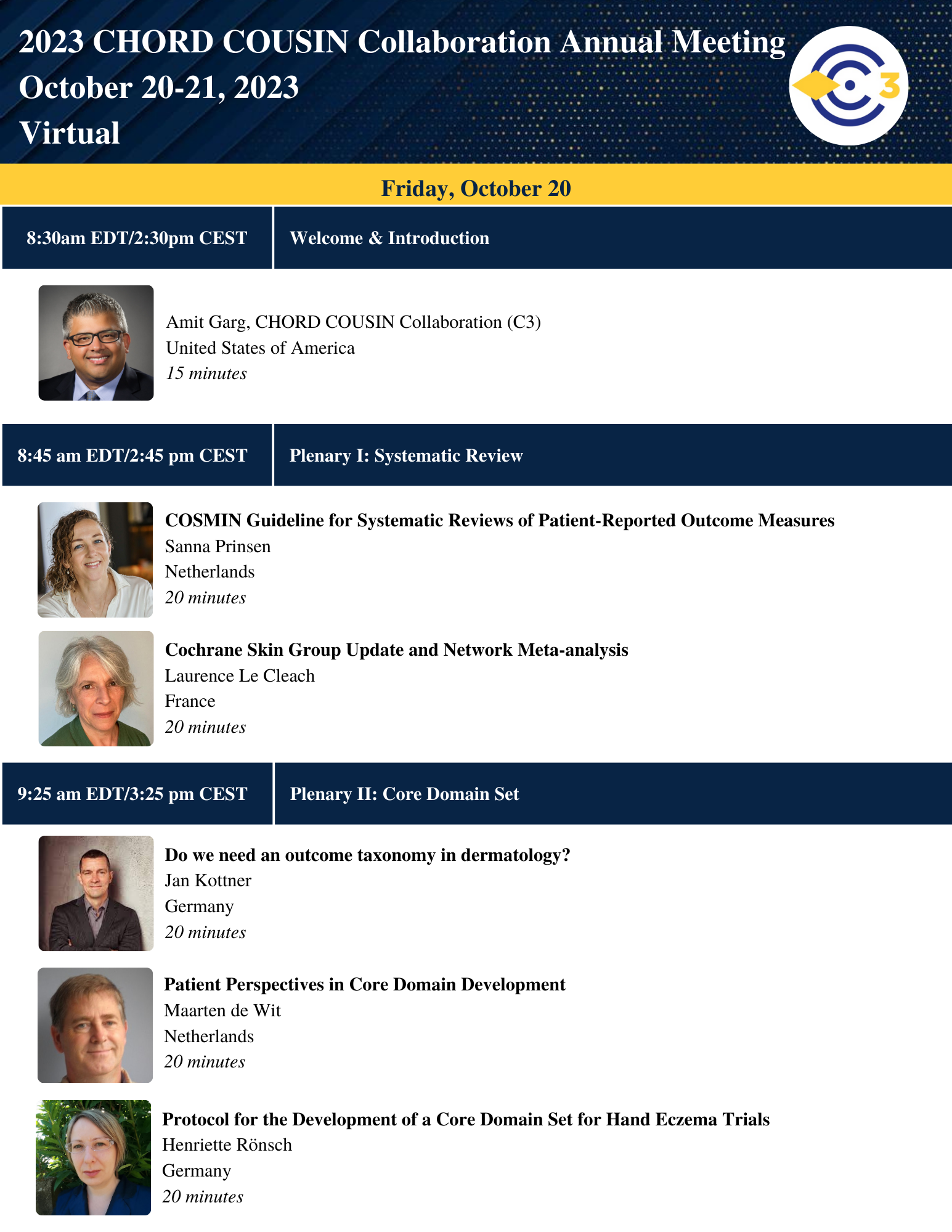 2023 Annual Meeting Agenda Page 1